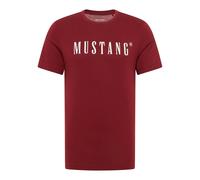 Mustang Camiseta Hombre - Austin, Logo Grande,Algodón Orgánico,Single-Jersey