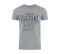 Mustang Camiseta Hombre Básico Impresión Cuello Redondo Manga Corta 100%