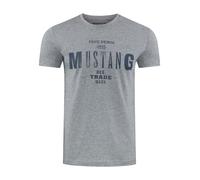 Mustang Camiseta Hombre Básico Impresión Cuello Redondo Manga Corta Camisa 100%