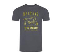 Mustang Camiseta Hombre Regular Fit Cuello Manga Corta Verano Logoprint Algodón