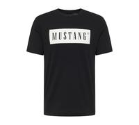 Mustang Camiseta para Hombre Austin - Regular Fit S-3XL Blanco Negro Algodón, Negro 4142, S