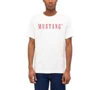 MUSTANG Camiseta para Hombre Austin - Regular Fit S-3XL Blanco Negro Gun Beige Rojo Gris Algodón, Cannoli Cream 2084, 5XL Grande