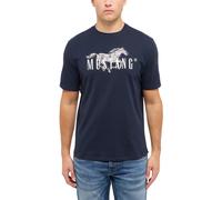 Mustang Camiseta Para Hombre AUSTIN Regular Fit Talla S-3XL Blanco Azul Rojo