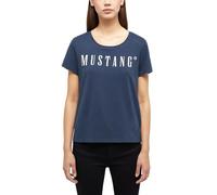 Mustang Camiseta para Mujer Alma - Regular Fit - XS S M L XL Blanco Negro Azul Gris, Dark Sapphire 4136, 4XL Grande