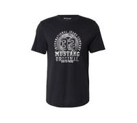 MUSTANG Camiseta 'Style Austin' antracita / blanco XXL antracita / blanco