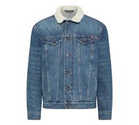 MUSTANG Chaqueta vaquera estilo Dallas Shearling para hombre, Azul Medio 784, 3XL