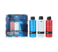 Mustang deo trio - set de regalo de 3 piezas: desodorante en espray 3