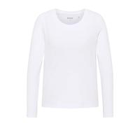 MUSTANG Elly - Camiseta de Manga Larga para Mujer, Corte Regular, Tallas XS, S, M, L, XL, Color Blanco y Negro, General White 2045, L