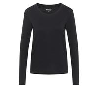 MUSTANG Elly - Camiseta de Manga Larga para Mujer, Corte Regular, Tallas XS, S, M, L, XL, Color Blanco y Negro, Negro 4142, XL