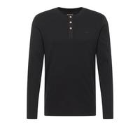 MUSTANG Estilo Arminto Camisa Henley, Negro 4142, S Hombres
