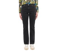 MUSTANG Estilo Crosby Relaxed Straight Jeans, Negro, 42W / 32L Mujeres