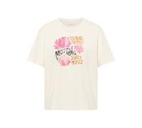 MUSTANG Estilo Floris Camiseta, Whisper White 2013, XXL Grande Mujeres