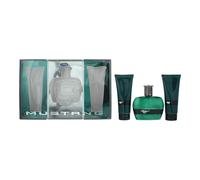 Mustang Green - Juego de regalo de 3 piezas: Eau de Toilette 100 ml, bálsamo para después del afeitado 100 ml