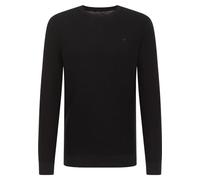 Mustang Jersey Elliot de Cuello Redondo para Hombre, Corte Regular, Tallas S - 6XL, Azul y Negro, Negro 4142, S