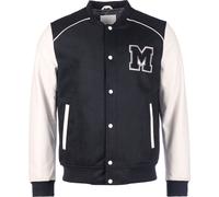 Mustang Milled, chaqueta de cuero/textil XL male Negro/Gris Claro