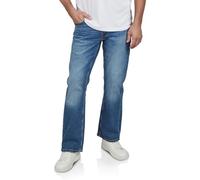 MUSTANG Oregon - Vaqueros para Hombre, Corte en Bote, Color Azul, Azul Claro, Azul Oscuro, Negro Medium Blue Denim (682). 31W x 32L