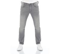 MUSTANG Pantalones vaqueros elásticos largos para hombre Real X Oregon Tapered K Pantalones vaqueros Pantalones de chándal Pantalones vaqueros de algodón, talla: W 38 L 34, selección de color: gris