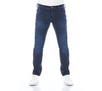 MUSTANG Pantalones vaqueros para hombre Real X Oregon Tapered K elásticos, 87% algodón, azul, negro y gris, Blue Denim (982)., 36W x 34L