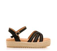 MTNG Sandalias de cuña Mujer Amelie 54501 | 59625 | Vamp Negro 251