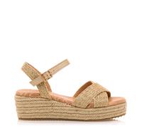 Mustang Sandalia de cuña beige Lita 59553-C57774 37