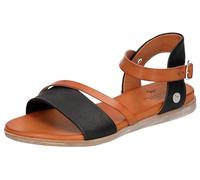 MUSTANG Sandalia plana para mujer 1424-802, Black, 37 EU