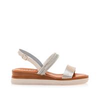 Mustang Sandalia plateada y marrón Daniela 54562-C58347 36