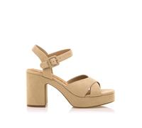 Mustang Sandalias Britt Beige -Altura tacón 5cm-