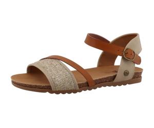 MUSTANG Sandalias clásicas para mujer, sandalias de mujer, Beige 00006, 41 EU