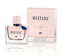 MUSTANG Signature for her Perfume para mujer, 30 ml, Eau de Parfum floral y amaderado para mujer, perfume para todas las edades I Femenino, ligero y elegante con flor de melocotón, lirio de los valles