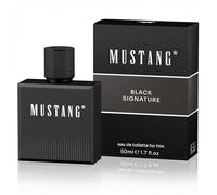 Mustang Signature for him Perfume para hombre, 50 ml, perfume aromático picante para hombre, perfume para todas las edades, carismático, distintivo y cálido con cardamomo, notas marinas, sándalo