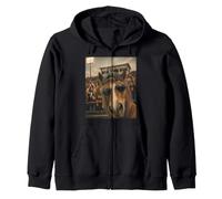 Mustang Student Funny Selfie Vintage Game Day Cool Mascota Sudadera con Capucha