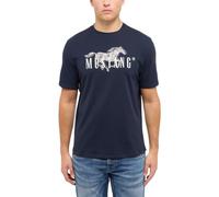 MUSTANG Style Austin Camiseta, Dark Sapphire 4136, L Hombres