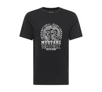 MUSTANG Style Austin Camiseta, Jet Black 4188, S Hombres