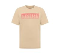 MUSTANG Style Austin T-Shirt, White Pepper 3268, S Hombres