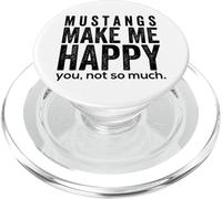Mustangs Make me Happy You Not so Divertido Regalo de Caballo PopSockets PopGrip para MagSafe