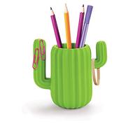 Mustard Cactus Desktop Organiser - Bote para bolígrafos con forma de cactus, color verde