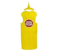 Mustard Ensemble - Traje ligero para festivales, ropa temática de condimentos, ropa de carnaval, humorístico para eventos | Ropa ligera unisex de color mostaza juguetón a juego ligero