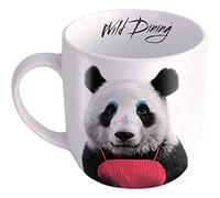 MUSTARD - Taza de café Wild Dining I Funny Cup I 100% cerámica I Taza divertida con impresión de mascotas Goofy I Idea de regalo para estudiantes | Apto para lavavajillas, microondas y alimentos