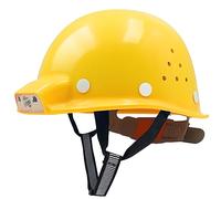 Mustbau Casco Obra con Iluminación, Casco Seguridad Construcción Recargable por USB, 2 Niveles de Iluminación, Diadema Ajustable de 53 a 62cm