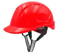 Mustbau Casco Seguridad EN397, Casco Obra Construcción con Correa de 6 Puntos, Diadema Ajustable de 52 a 66cm Casco Transpirable para Hombres, Mujeres - Rosa