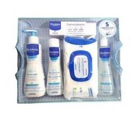 Canastilla Bebe Azul De Mustela