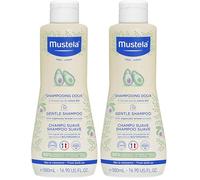 Mustela Champú con Perseosa de Aguacate BIO y Camomila, Cuerpo y Cabello, Bebés, Niños, Toda la Familia - Evita la formación de pequeños nudos, No quema (500ml) (Paquete de 2)