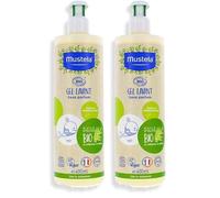 MUSTELA Gel champú Bio 400ml válvula dosificadora, Negro, 400 ml (Paquete de 2)