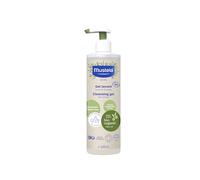 Mustela Gel Limpiador Bio Vegano con Aceite de Oliva, Aloe Vera y Glicerina, Cuerpo y Cabello, Bebé, Toda la Familia - Limpia suavemente sin resecar, 99% Ingredientes de Origen Natural (400ml)