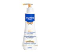 Mustela Gel Limpiador Nutritivo CC, Cold Cream Natural, Cuerpo y Cabello, Bebé y Toda la Familia - Limpiador Diario, Específico para Pieles Secas, 95% Ingredientes de Origen Natural (300ml)