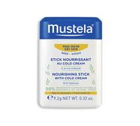 Mustela Hydra Stick CC Bálsamo Facial, Cold Cream Natural, Vitamina E, Labios y Pómulos, Bebé y Familia - Protege del Frío y del Viento, No Graso, 98% Ingredientes de Origen Natural (9.2g)