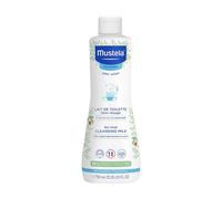 Mustela - Leche de baño para bebés sin aclarado - Cuidado limpiador e hidratante - 98% de ingredientes de origen natural - Alta tolerancia - Higiene suave del bebé para la cara y el asiento