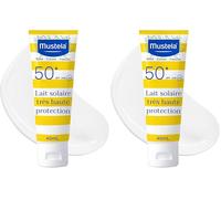 Mustela Leche Solar Spf 50, Rostro, Cuerpo, Con Perseosa de Aguacate, Bebés, Niños, Toda la Familia, Apta para Embarazadas - Muy Alta Protección UVB y UVA (40ml) (Paquete de 2)