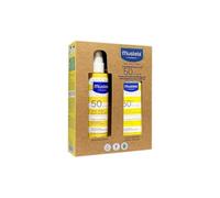 Mustela Pack Solar Spray Bebés SPF50 200 ml + Crema Facial SPF50+ 40 ml