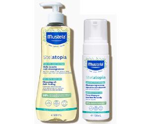 Mustela Stelatopia Aceite De Baño 500 ml + Stelatopia Champú Mousse 150 ml